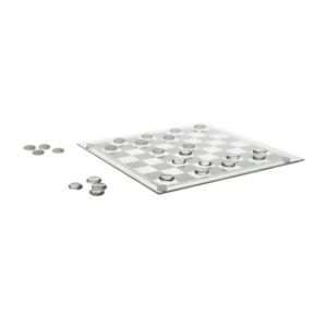 Jeu de dames en verre