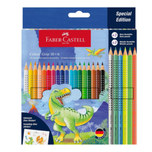 Set de 24 crayons de couleur Dino