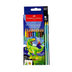 Set de 12 crayons de couleur Dino