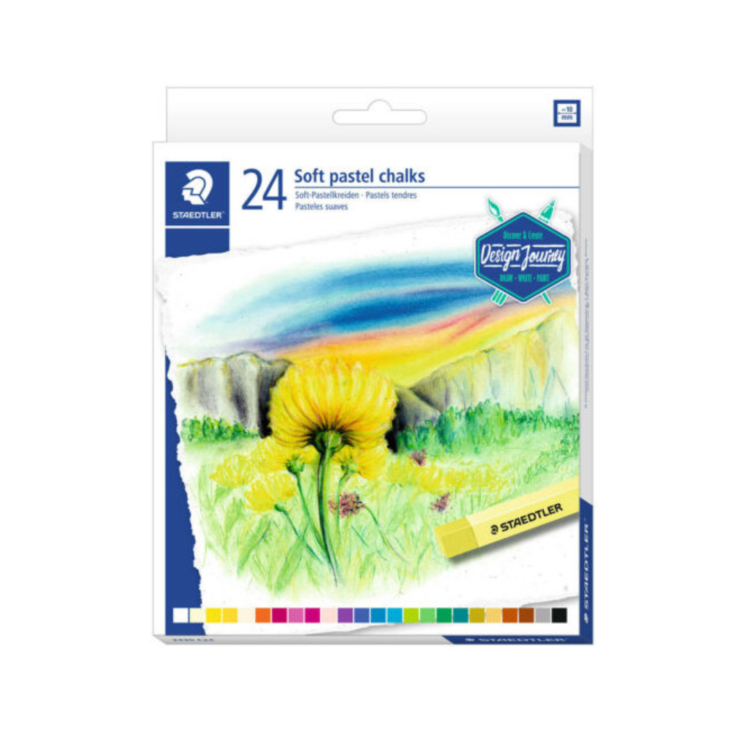 Ensemble de 24 Pastels tendres