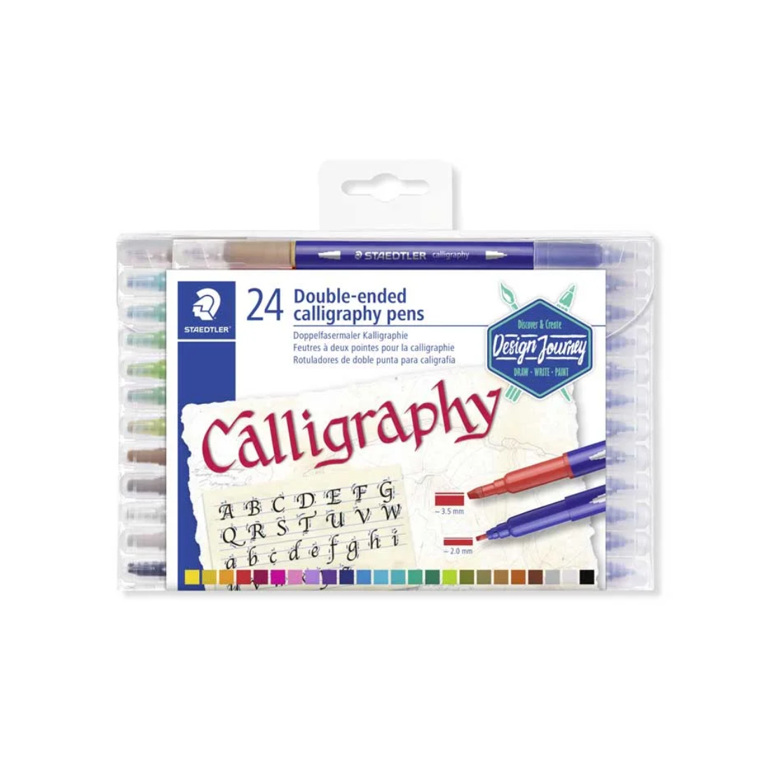 Lot de 24 feutres de calligraphie