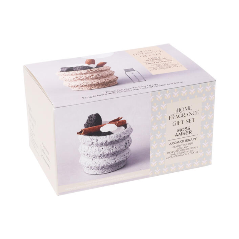 Set Pot en grès + huile parfumée
