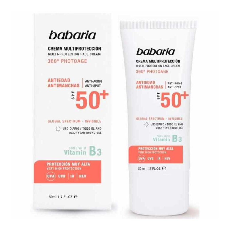Crème visage multi-protection SPF50 +