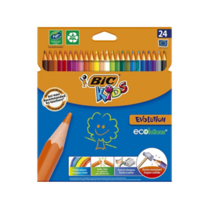24 Crayons de couleur en résine Kids Evolution