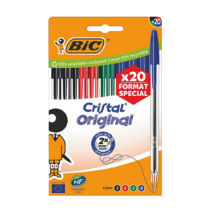 Pack de 20 Stylos bille Cristal Original