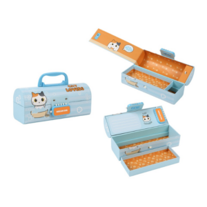 Coffre Organisateur Chat blanc et orange