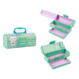 Coffre Organisateur Chat blanc