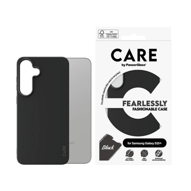 Coque tendance Care pour Samsung Galaxy S25+  - Noire
