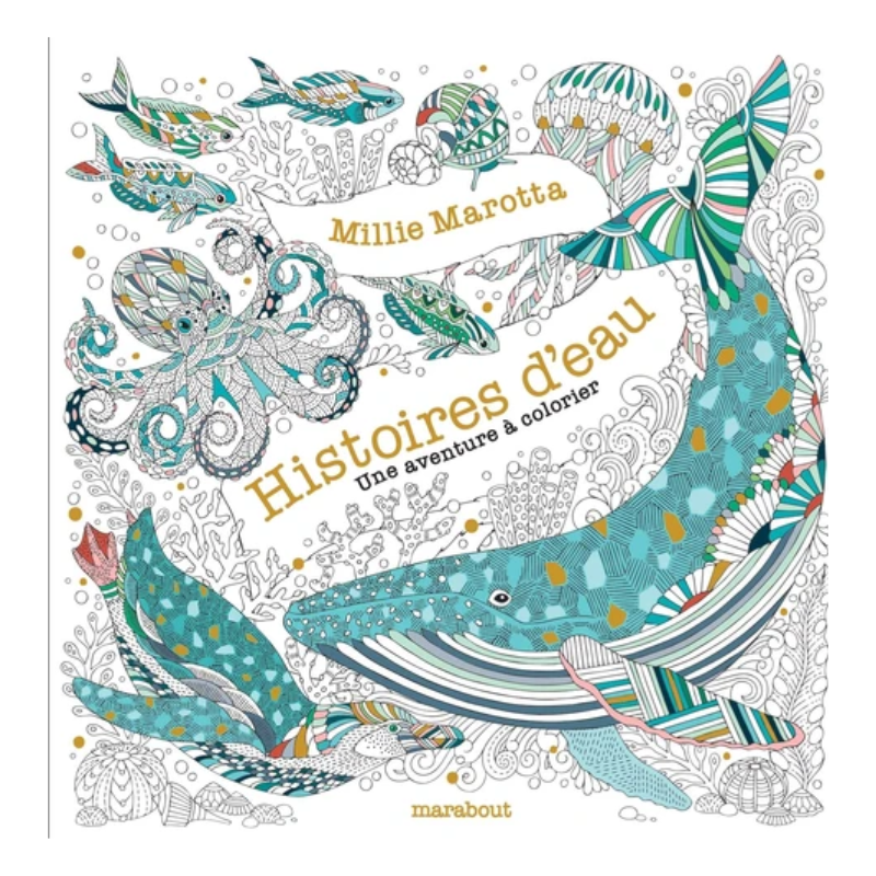 Histoires d'eau - Une aventure sous-marine & livre de coloriage
