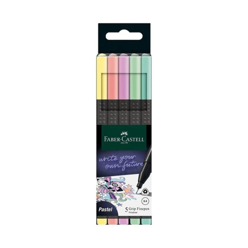 Set de 5 Feutres Fins Pastel