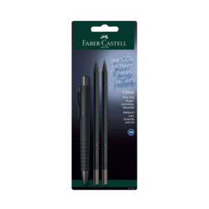 Ensemble Urban Poly Ball - 1 Stylo + 2 Crayons - Noir