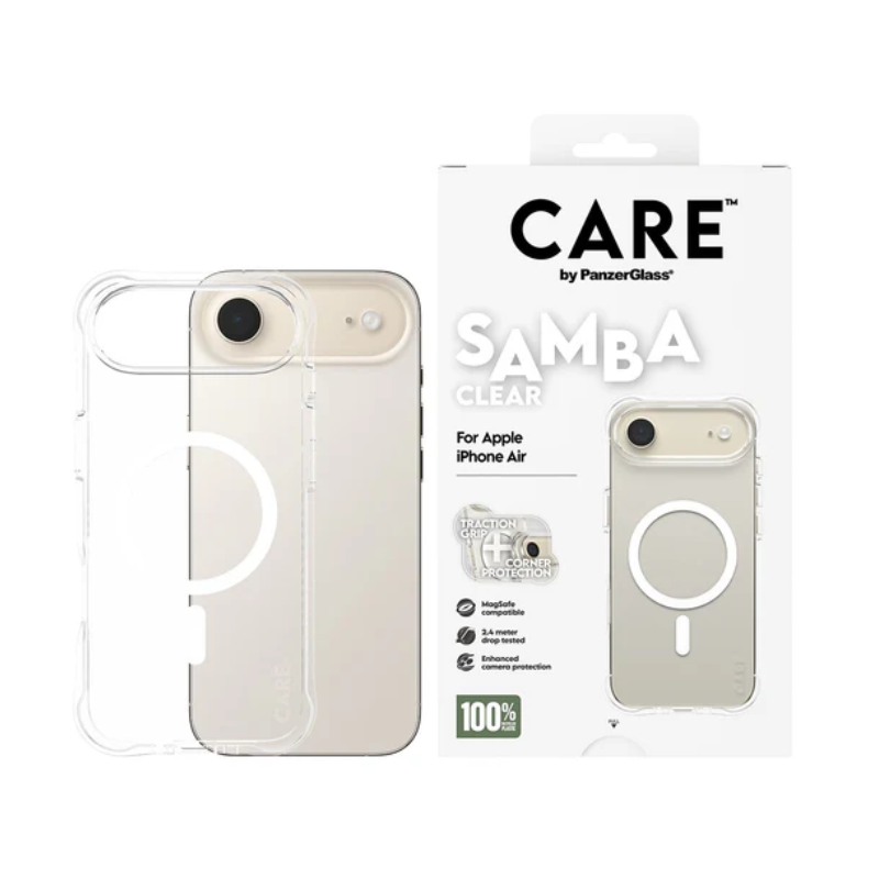 Coque Care Samba transparente avec Magsafe pour iPhone Air