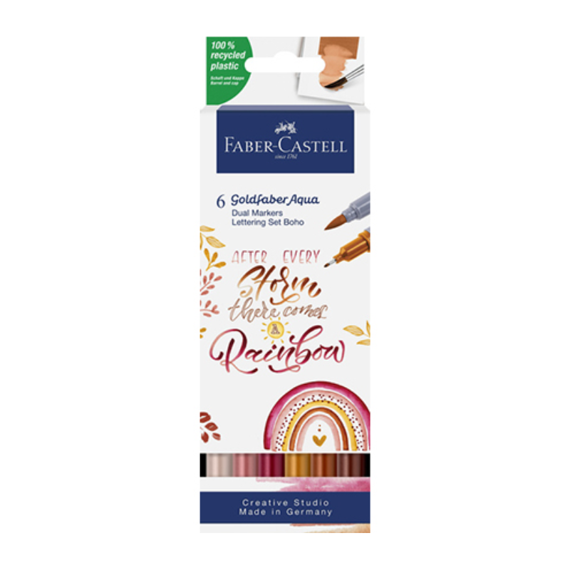 Set de 6 Feutres Goldfaber Aqua Boho
