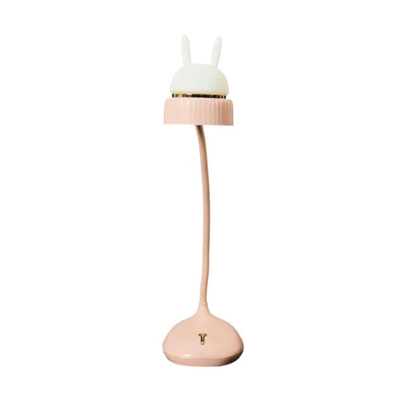 Lampe de Bureau Led Chat 34cm - Rose