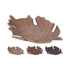 Assiette décorative Feuille 24x19cm