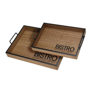 Set de 2 plateaux Bistro