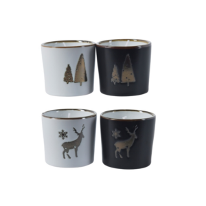 Bougie de Noël en pot