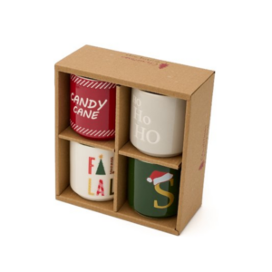 Set de 4 tasses de Noël