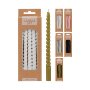Set de 10 bougies Twist