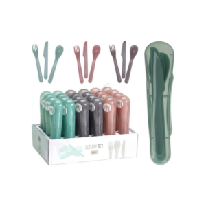Ensemble de couverts en plastique - 3 pièces