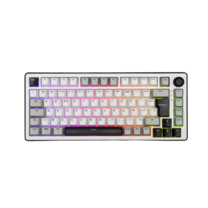 Clavier gaming sans fil Keyz Elite 300 RGB Triple Mode - Blanc