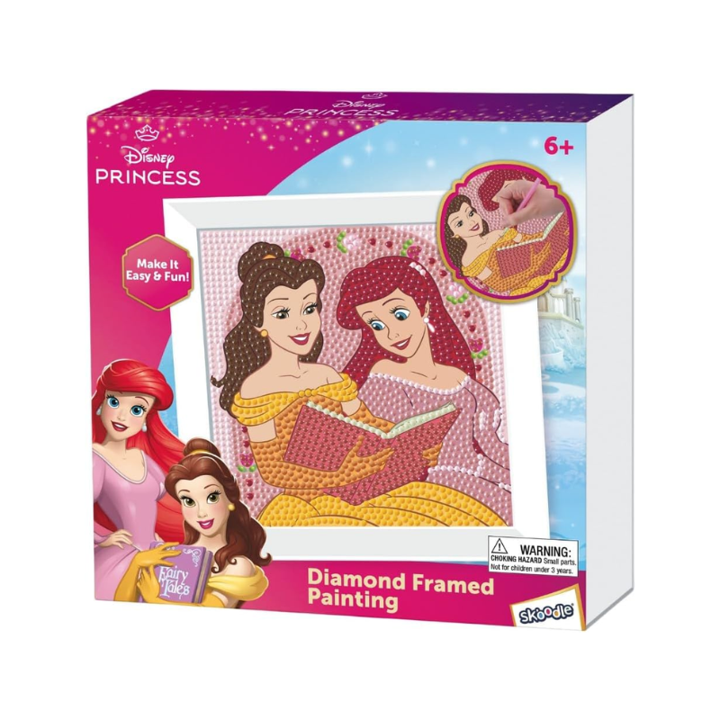 Kit d'activité artistique avec cadre Disney Princesses - Cendrillon et Blanche-Neige