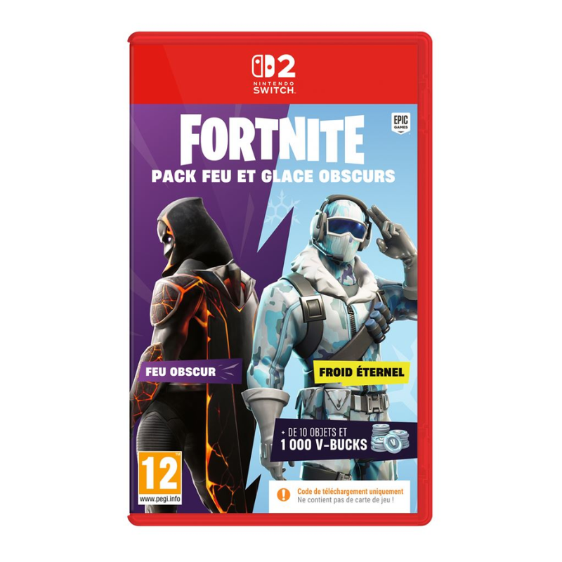 Jeu Fortnite Darkfire & Ice Bundle - Code in a box pour Nintendo Switch 2
