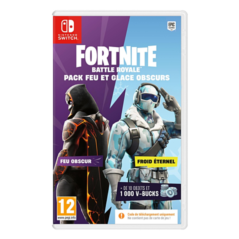 Jeu Fortnite Darkfire & Ice Bundle - Code in a box pour Nintendo Switch