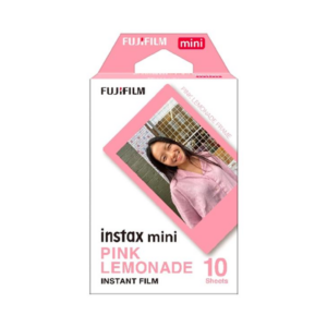 Film instax Mini Pink Lemonade 10 poses avec cadre rose