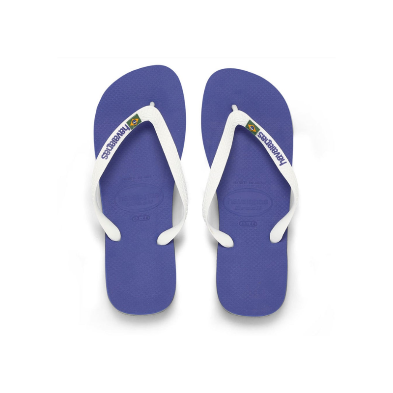 Tongs Brasil Logo Taille 39/40 - Bleu Marine