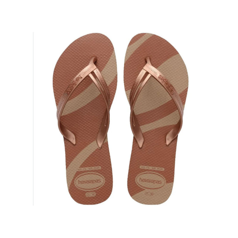 Tongs Elegance Print Taille 37/38 - Rose Gold