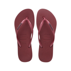 Tongs Slim Logo Metallic Taille 41/42 - Amaranth