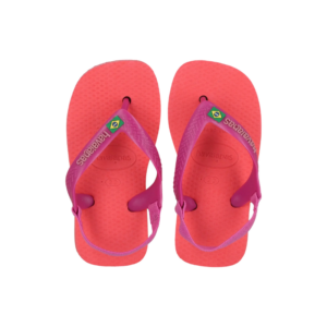 Tongs Baby Brasil Logo Taille 25/26 - Coral Pink