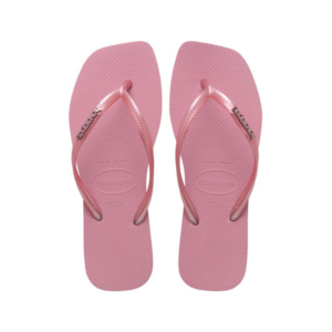 Tongs Slim Square Logo Metallic Taille 41/42 - Pink