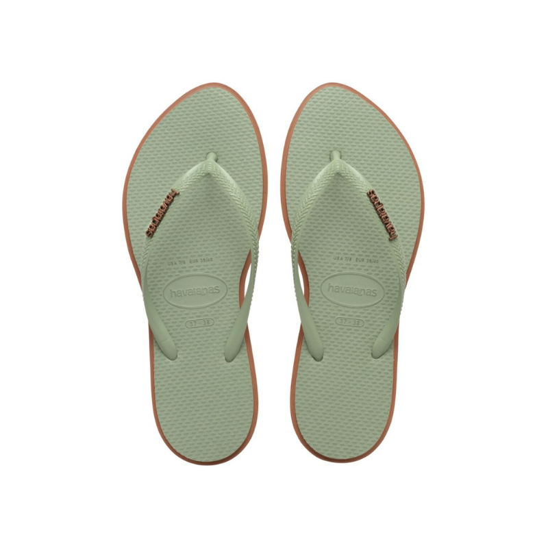 Tongs Slim Point Taille 37/38 - Green