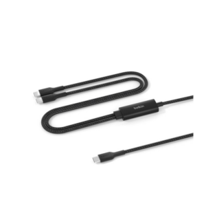 Câble USB-C tressé à double câble USB-C 140W - Noir